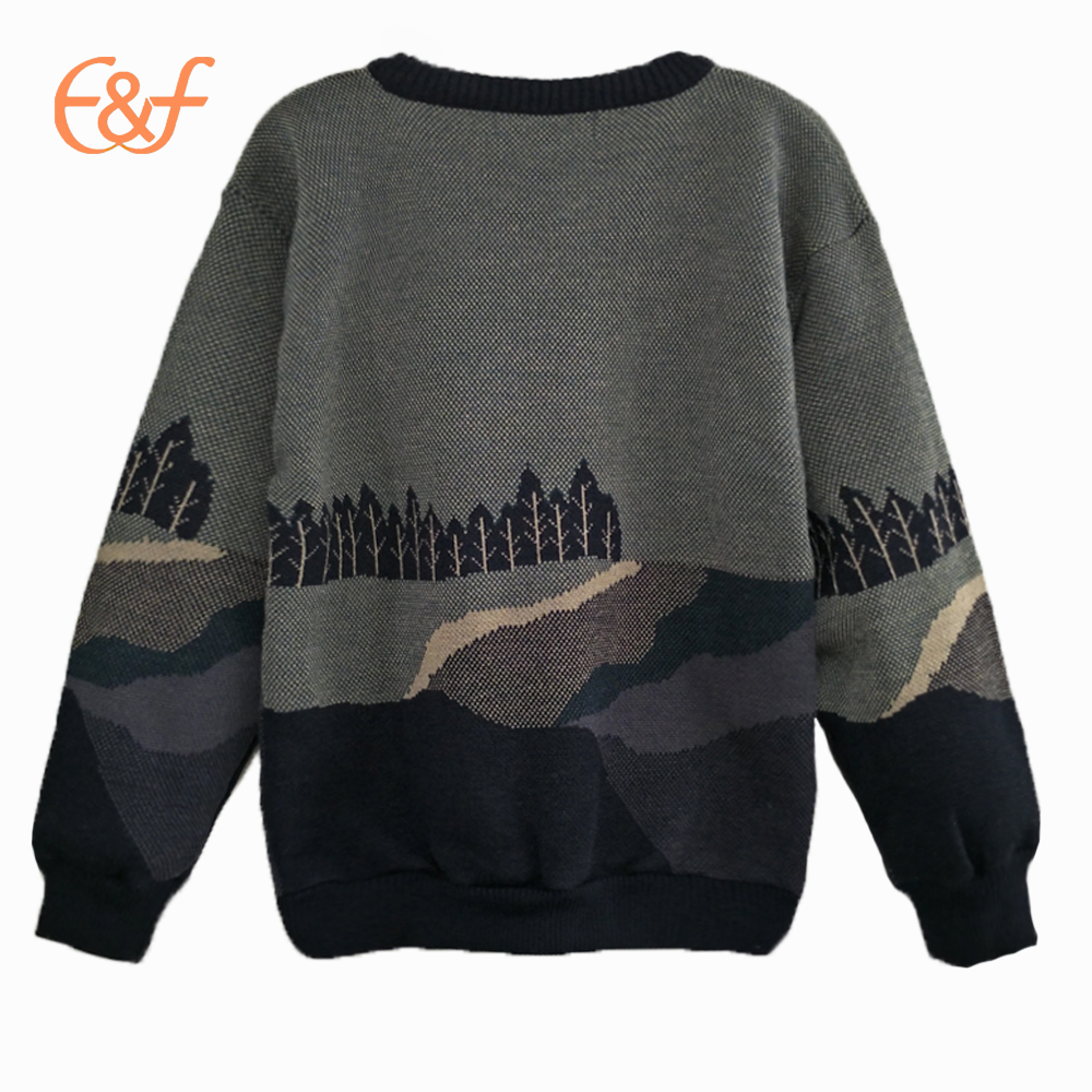 Knitting Jacquard And Embroidery Patterns Sweater for men