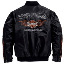 Harley-Davidson Men's Flames Nylon Bomber Jacket 98440-10VM