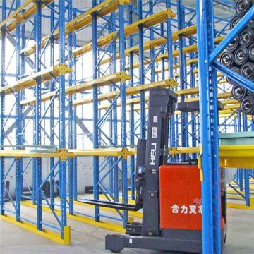 Custom Fitted Stacking Warehouse Pallet Flow Racking Live Storage Rack
