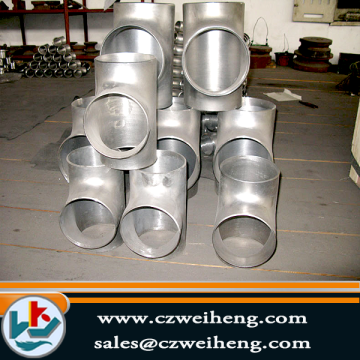 stainless steel pipe fitting equal tee