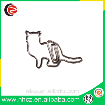 Silver Cat Paper Clips Cat Shaped Paper Clips