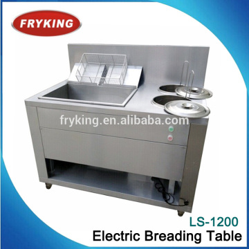 fast food equipment electric breading table for sale