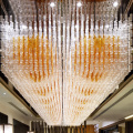 Lustre en cristal de hall de restaurant personnalisé classique