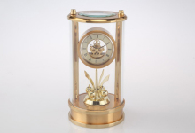 Mini skeleton clock with rotating pendulum K5002G