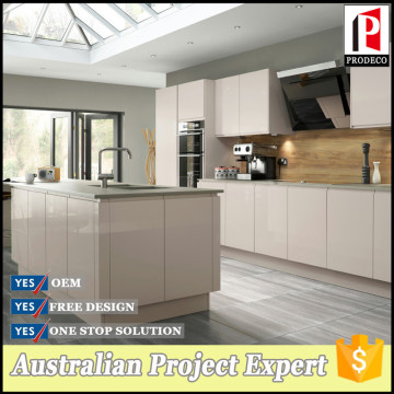 Flat pack Modern high gloss Laminated kitchen cabinets design