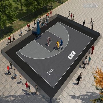 Piso de la cancha de baloncesto olímpico