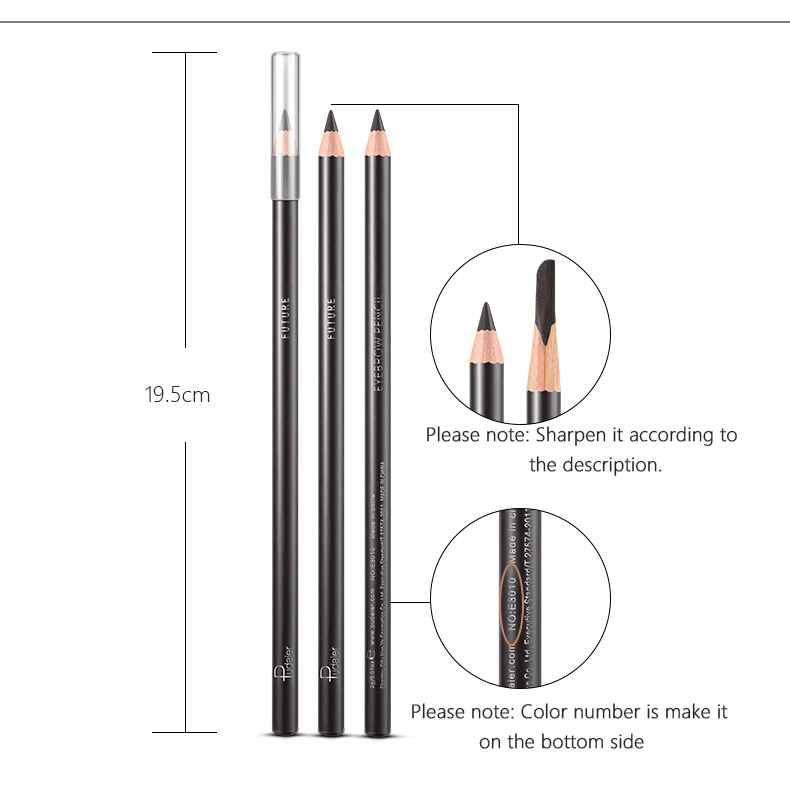 Private Label Hot Sale Pudaier Natural Eyebrow Pencil Waterproof Eyebrow