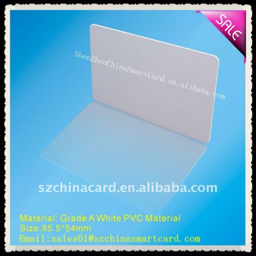 High quality Printable Blank White Plastic PVC Card