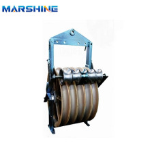 Large Diameter Wire Pulley Block With Grounding Roller