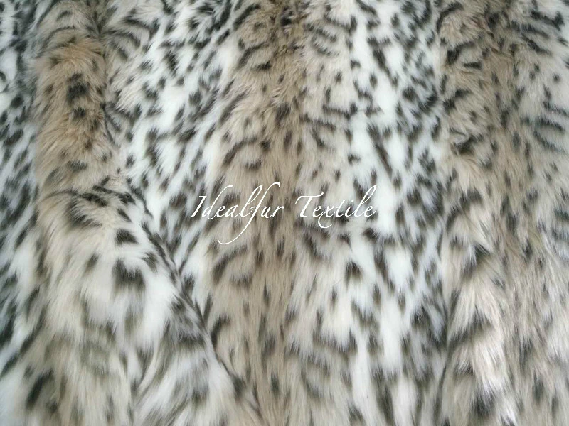 Leopard Shag Fake Fur with Jacquard