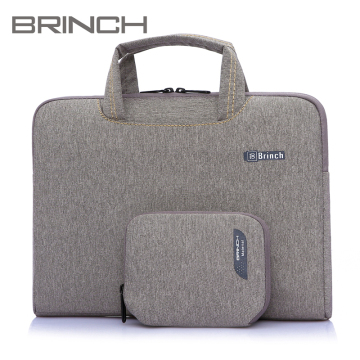 unique grey nylon fashion laptop sleeve computer bags