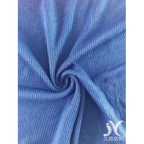 Rayon Span Blue Rib Fabric