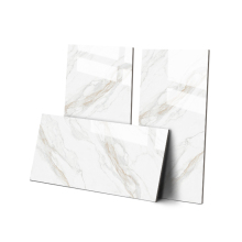Modern Big Size Carrara Calacatta Fish Maw White Quartz Marble Tiles