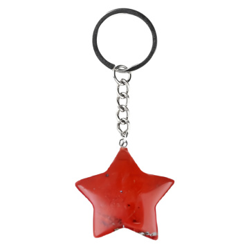 Red Jasper 30mm Star Pendant Pendant Keychain