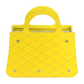 Yellow clock handbag flip clock