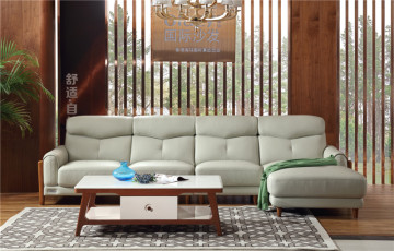 All White Leather Sofa