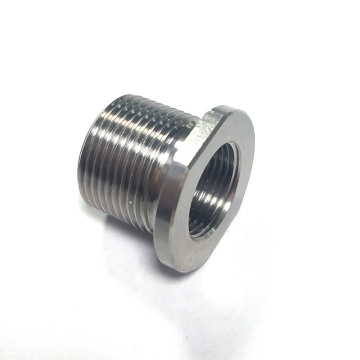 Flat barrel thread adapter oil connector