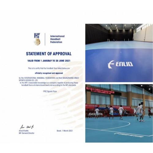 6.0 mm perarakan Vinyl &amp; pvc Futsal dan lantai pelbagai sukan