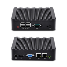 Qotom-Q100S-S01 Mini Nettop Computer Dual Lan Industrial PC X86 8G RAM + 128G SSD + WiFi