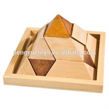 Custom Pyramid Wooden Puzzle, IQ Pyramid Puzzle