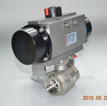 2pc inner thread ball valve pneumatic valve