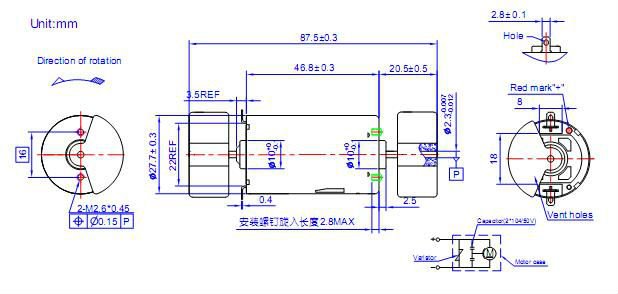 electronic bed motor large torque 12v DC Motor For Medical Equipments