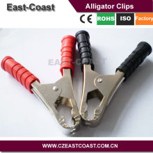 50A Red Black rubber alligator clip