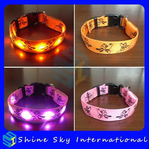 Contemporary Antique Flashing Led Dog Collaret Collar