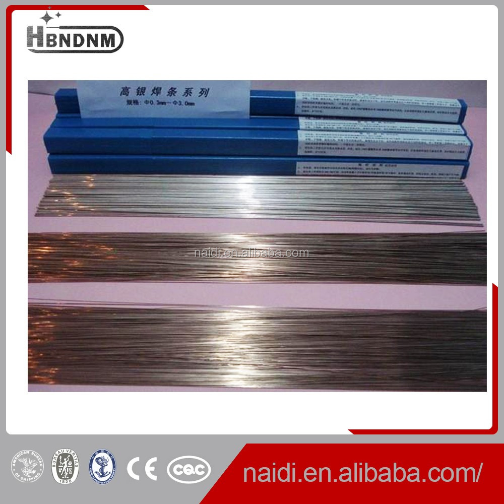 AWS BAg-5(BAg45CU) L303 45% silver copper zinc alloy welding wire for food machinery