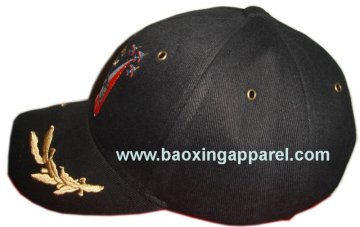 embroidery baseball caps with oak leaves