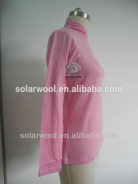 Custom womens knitted wool activewear top