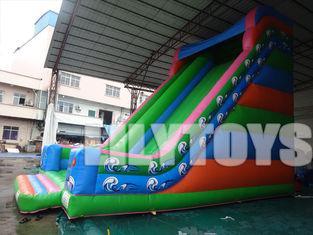 0.55pvc High Inflatable Slide Rental Fire Proof / UV-Resist