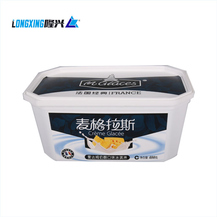 500ml Plastic Ice Cream Container