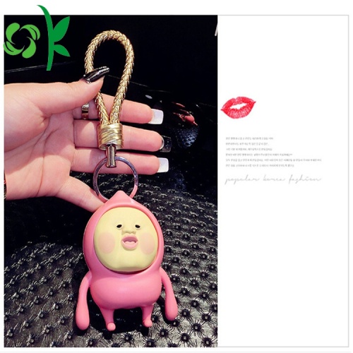 Silikon keychain fart peach 3d keyring aksesori silikon