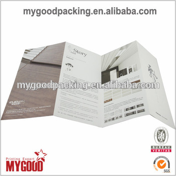 High quality Folding paper leaflets in China