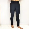 Black Western Equestrian Breeches Knee Patch Female