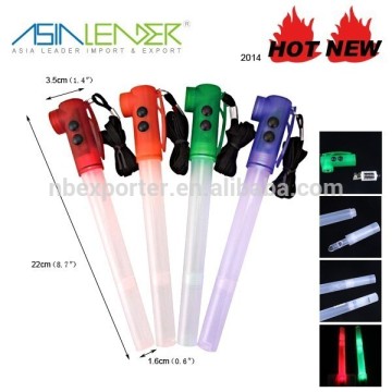 Colorful LED Glowstick Torch With Whistle