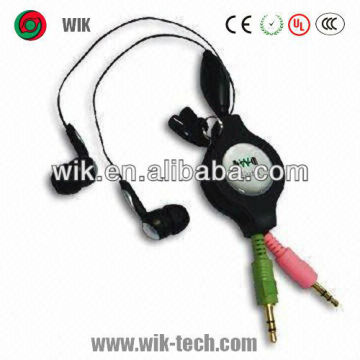 oem mini extension cute stereo earphone