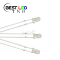 LED สีเขียวกระจาย 3 มม. เลนส์ Milky 520nm 525nm