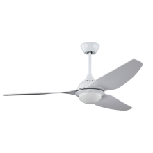 3-Blades White Modern Decorative Ceiling Fan with LED