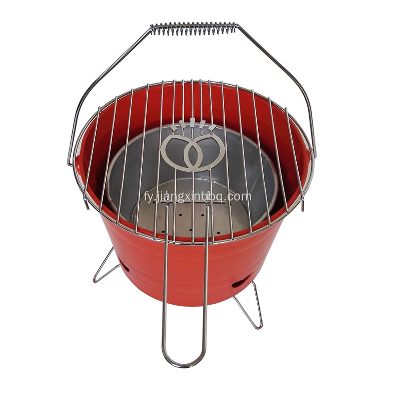 10 Inch Portable Charcoal Bucket BBQ