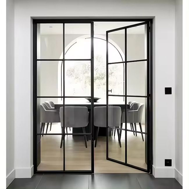 Aluminum Casement Door Aluminum Bifold Glass Door Interior Panoramic Folding Partition Doors