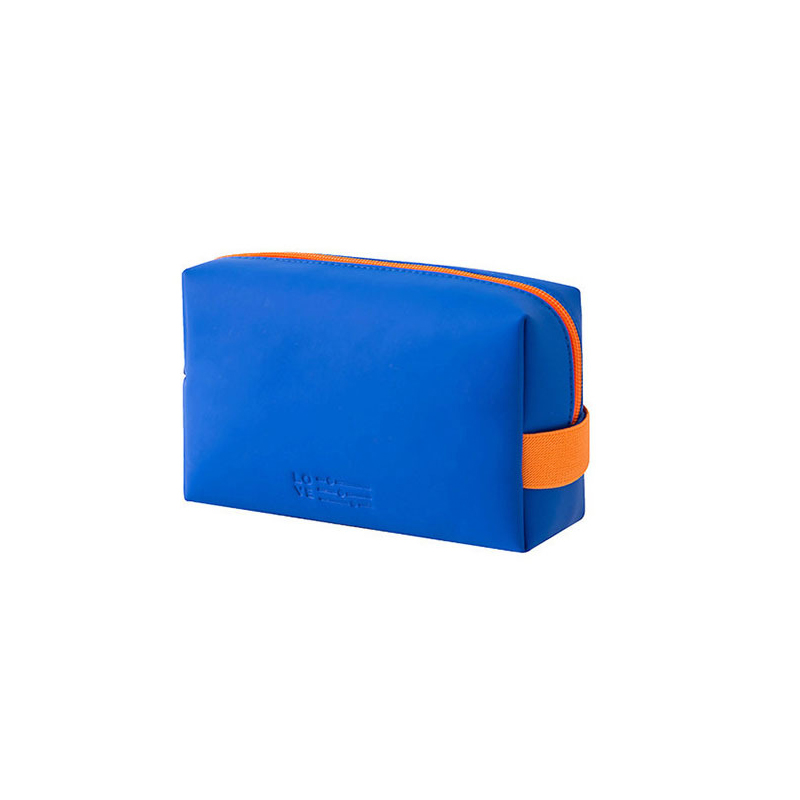 Custom new solid color makeup bag PU portable large capacity storage bag travel cosmetic bag