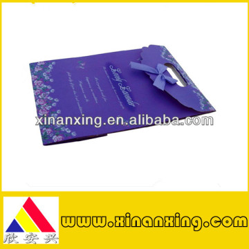 purple paper bag for gift packaging