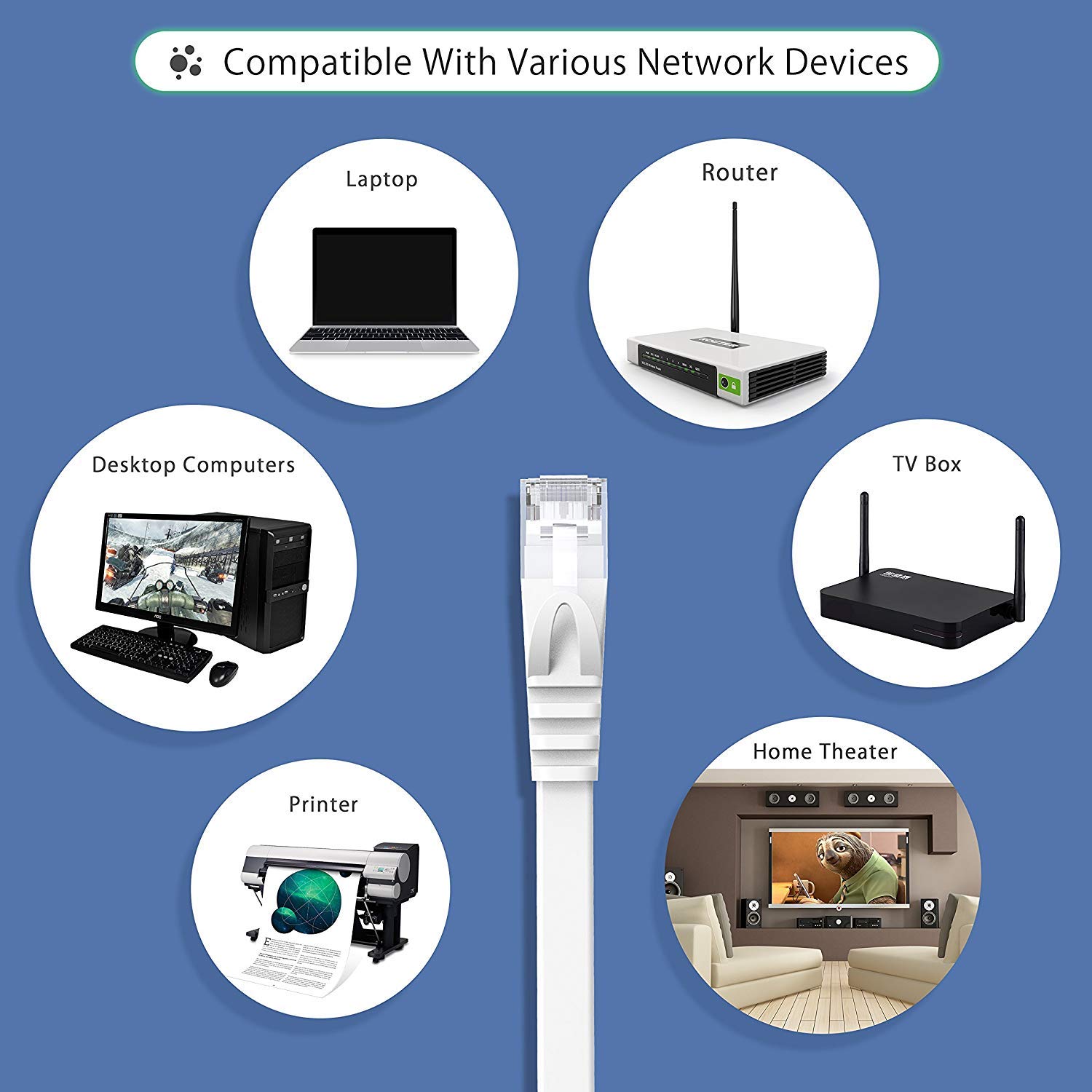 CAT6 FLAT Patch cable-application-029