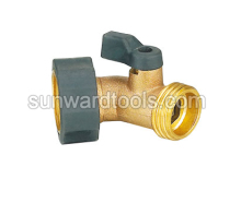 Metal single goose-neck hose connector