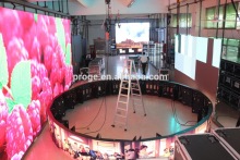 p2.5 smd full color hd round indoor led screen