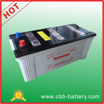 China Factory 150ah 12V Dry Charge Battery Truck Battery N150