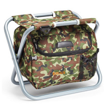 Cooler backpack folding fishing chair