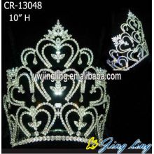 10 Inch Wholesale Rhinestone Crowns For Sale